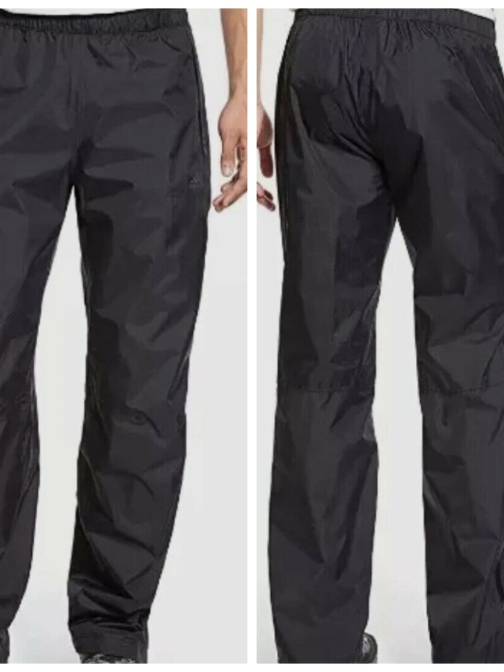 adidas Black Men's Windbreaker Track Climaproof Pants / Joggers